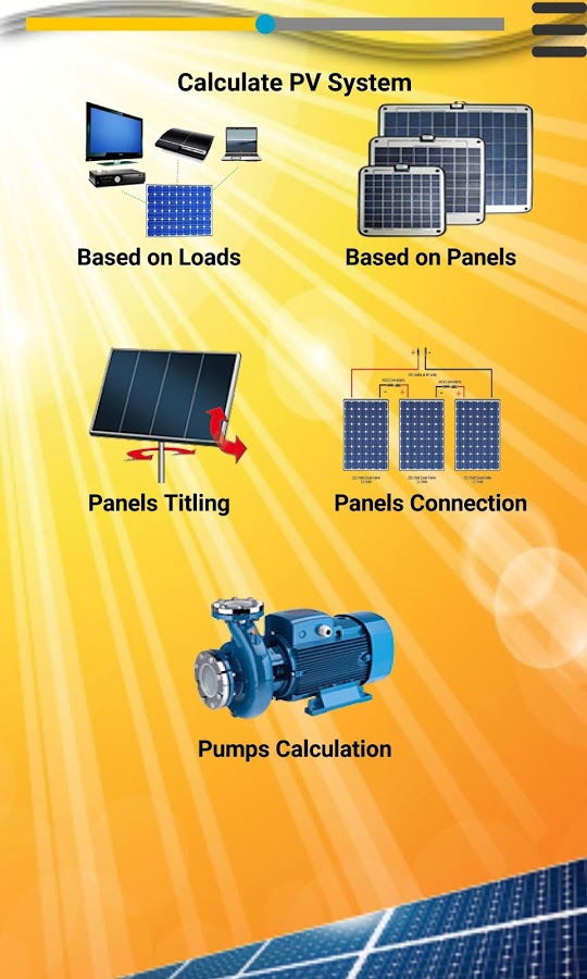 Güneş Paneli Hesabı Uygulaması PV Solar Power System Andropedi