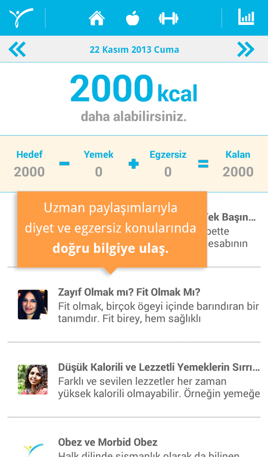 Diyetkolik – Diyet ve Egzersiz Uygulaması