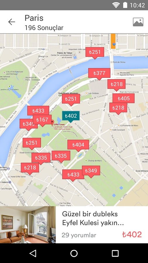 Airbnb Seyahat Uygulaması