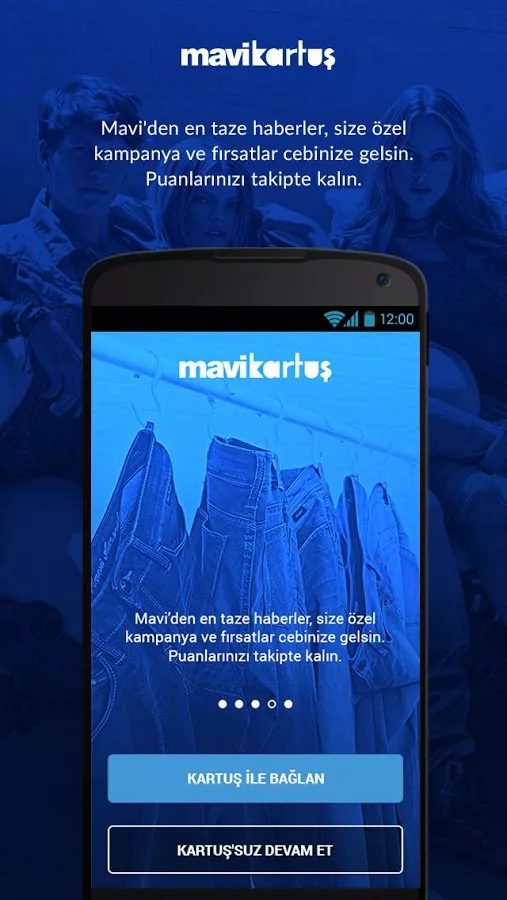 Mavi Jeans Mobil Uygulama – Mavi Kartuş Kart