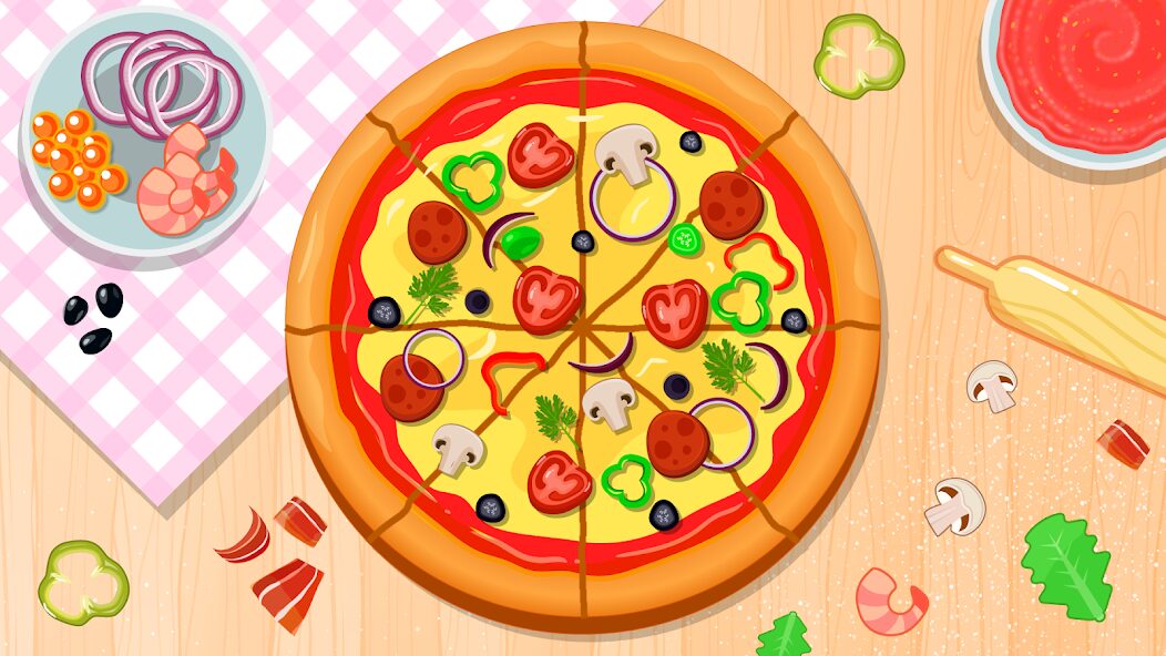 Pizza Maker Kids Cooking Games — Android’de Çocuklar İçin Pizza Mutfağı