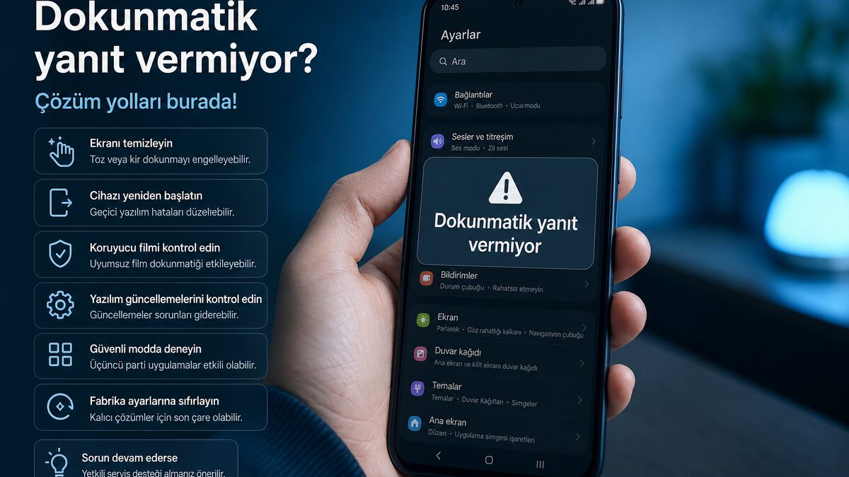 Android Dokunmatik Ekran Çalışmıyor: Tepki Vermeme Çözümü (2026)